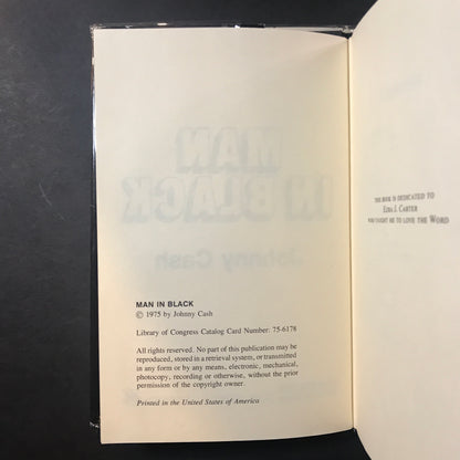 Man in Black - Johnny Cash - First Edition - 1975