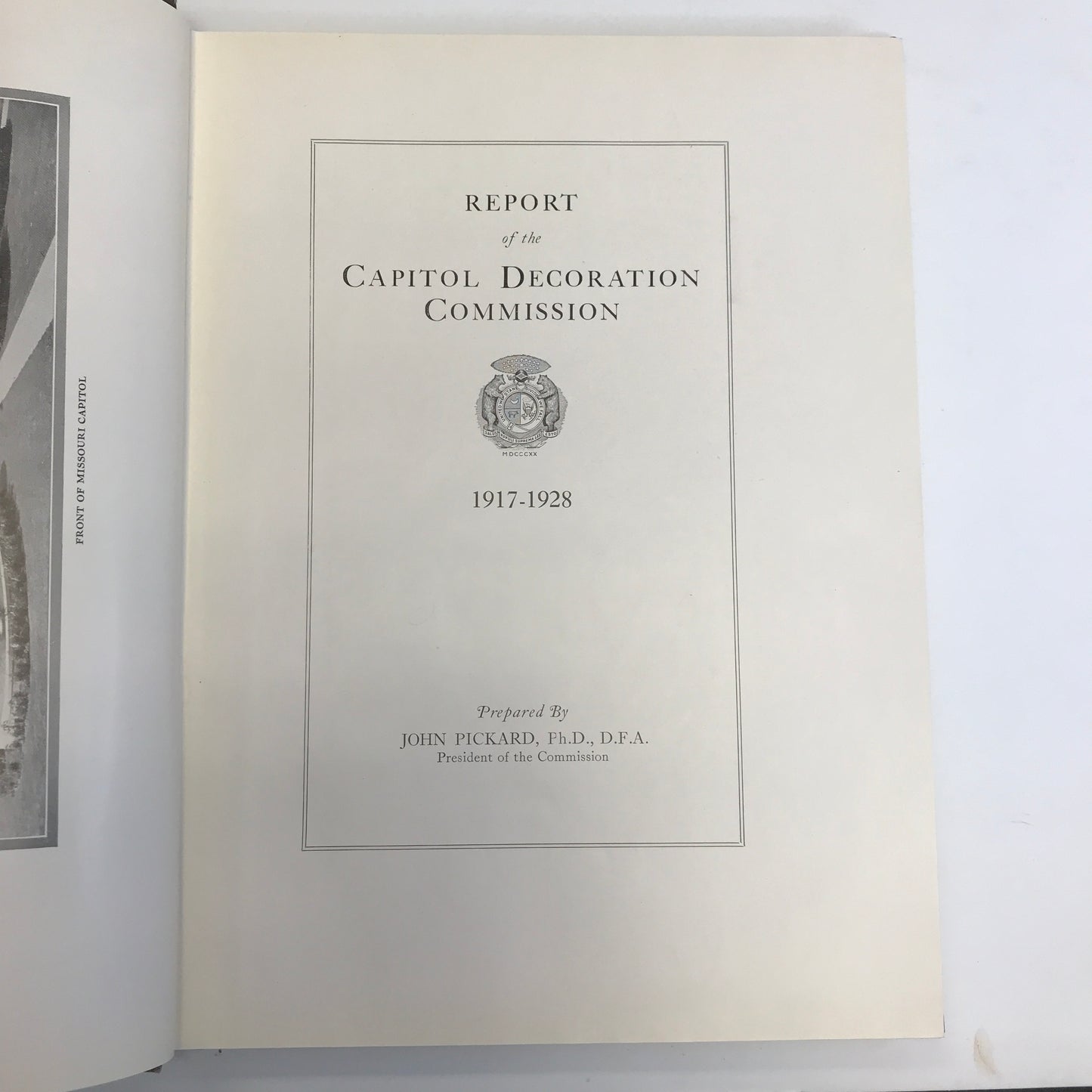 The Missouri State Capitol - John Pickard - Signed - 1928