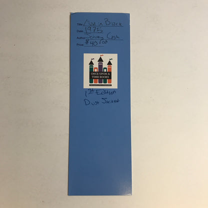 Man in Black - Johnny Cash - 1st Edition - 1975
