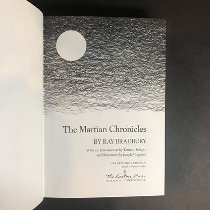 The Martian Chronicles - Ray Bradbury - Signed - 1st Thus - Easton Press - 1989