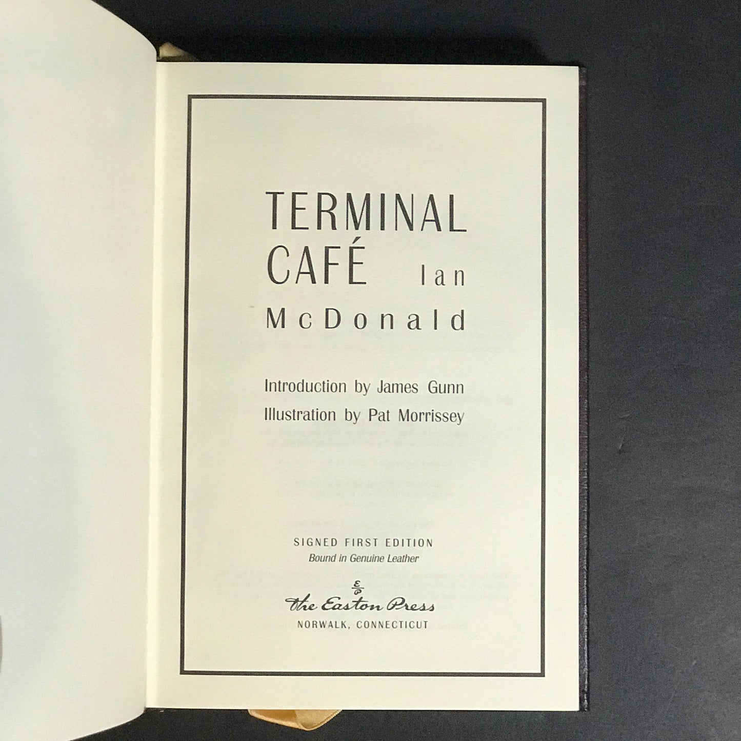 Terminal Café - Ian McDonald - Signed - 1st Edition - Easton Press - 1994