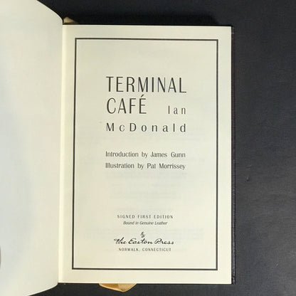 Terminal Café - Ian McDonald - Signed - 1st Edition - Easton Press - 1994