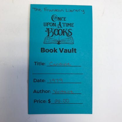 Candide - Voltaire - Franklin Library - 1979