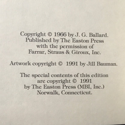 The Crystal World - J. G. Ballard - 1st Thus - Easton Press - 1991