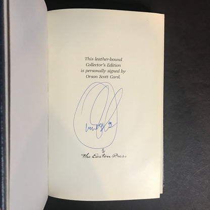 Ender's Game - Orson Scott Card - Signed - 1st Thus - Easton Press - 1993
