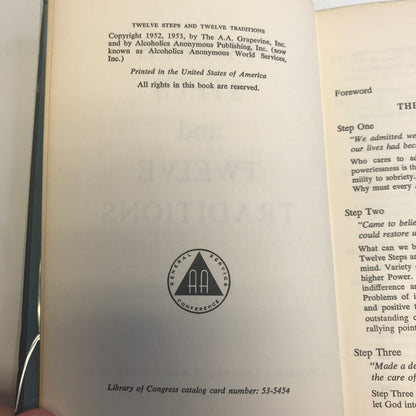 Twelve Steps and Twelve Traditions - A. A. - Early Print - 1953