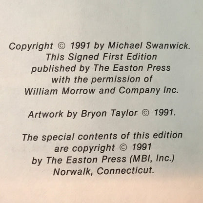 Stations of the Tide - Michael Swanwick - Signed - 1st Edition - Easton Press - 1991