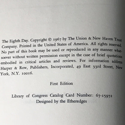 The Eighth Day - Thornton Wilder - 1967 - 1st Edition