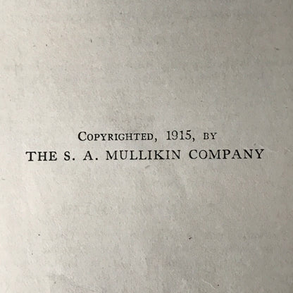 The Kitchen Companion - S. A. Mullikin Company - 1915 - Loose Pages, Cover, and Spine