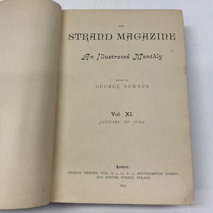 The Strand Magazine - Edited by George Newnes - Contains A. Conan Doyle - 1896