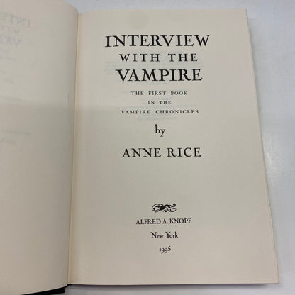 Interview With The Vampire - Anne Rice - 1995