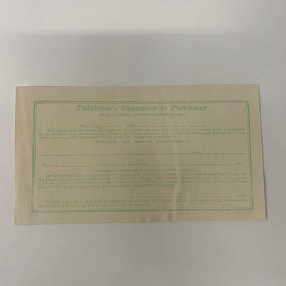 The Life of William McKinley - John W. Tyler - Salesman Sample - 1901