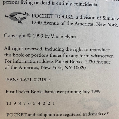 Transfer of Power - Vince Flynn - First Edition - 1999