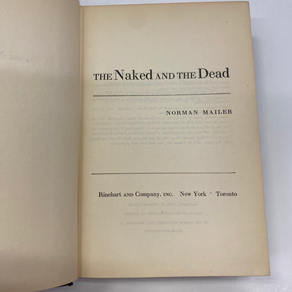 The Naked and the Dead - Norman Mailer - Early Print - 1948