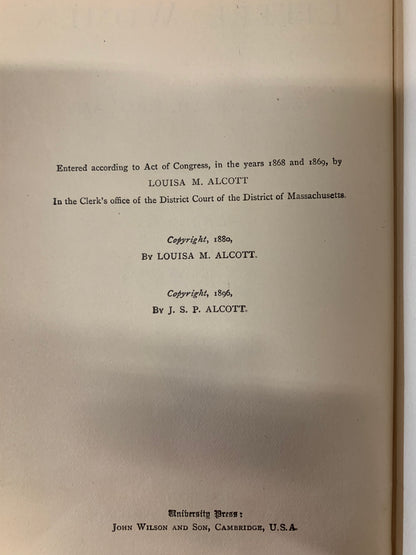 Little Women - Louisa May Alcott - 1899