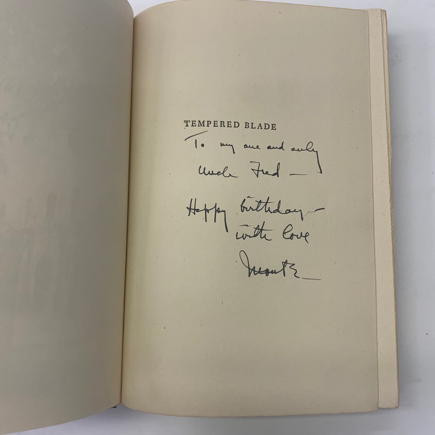 Tempered Blade - Monte Barret - Signed - Limited Edition - 1946