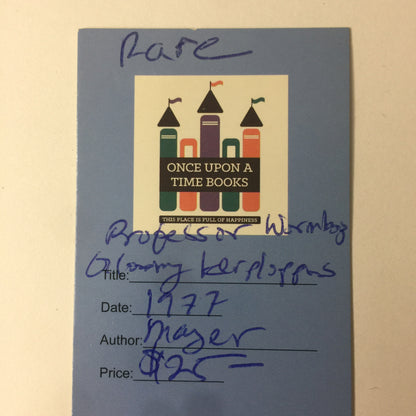 Professor Wormbog’s Gloomy Kerploppus - Mercer Mayer - Rare - 1977