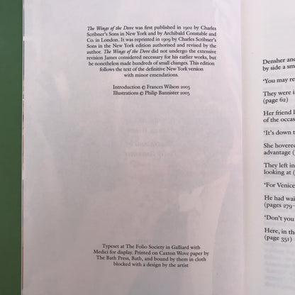 The Wings of the Dove - Henry James - 1st Thus - Folio Society - 2005