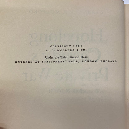 Hopalong Cassidy’s Private War - Clarence E. Mulford - 1911