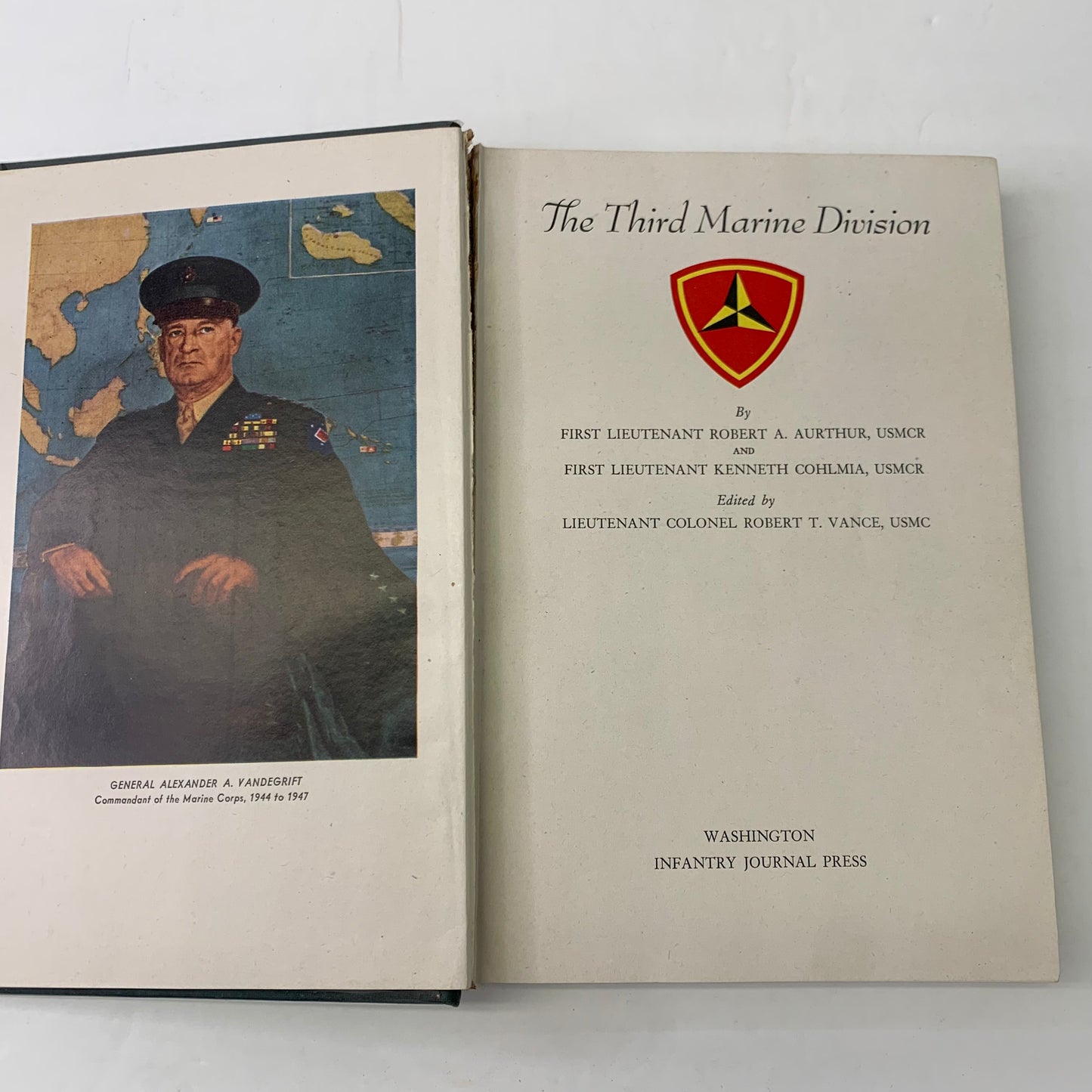 The Third Marine Division -  Robert A. Aurthur and Kenneth Cohlmia - 1st Edition - 1948