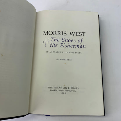 The Shoes of The Fisherman - Morris West - Signed - Franklin Library - 1980