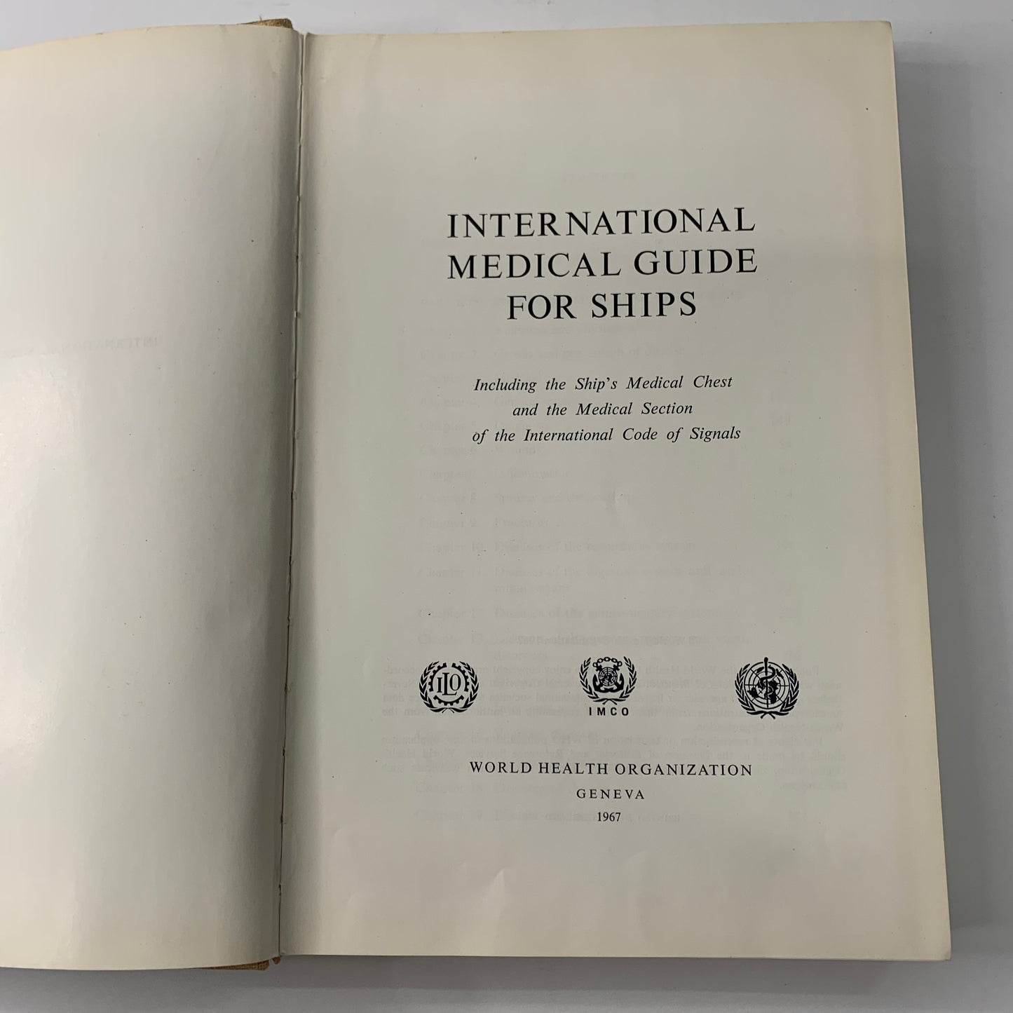 International Medical Guide for Ships - Various - 1967