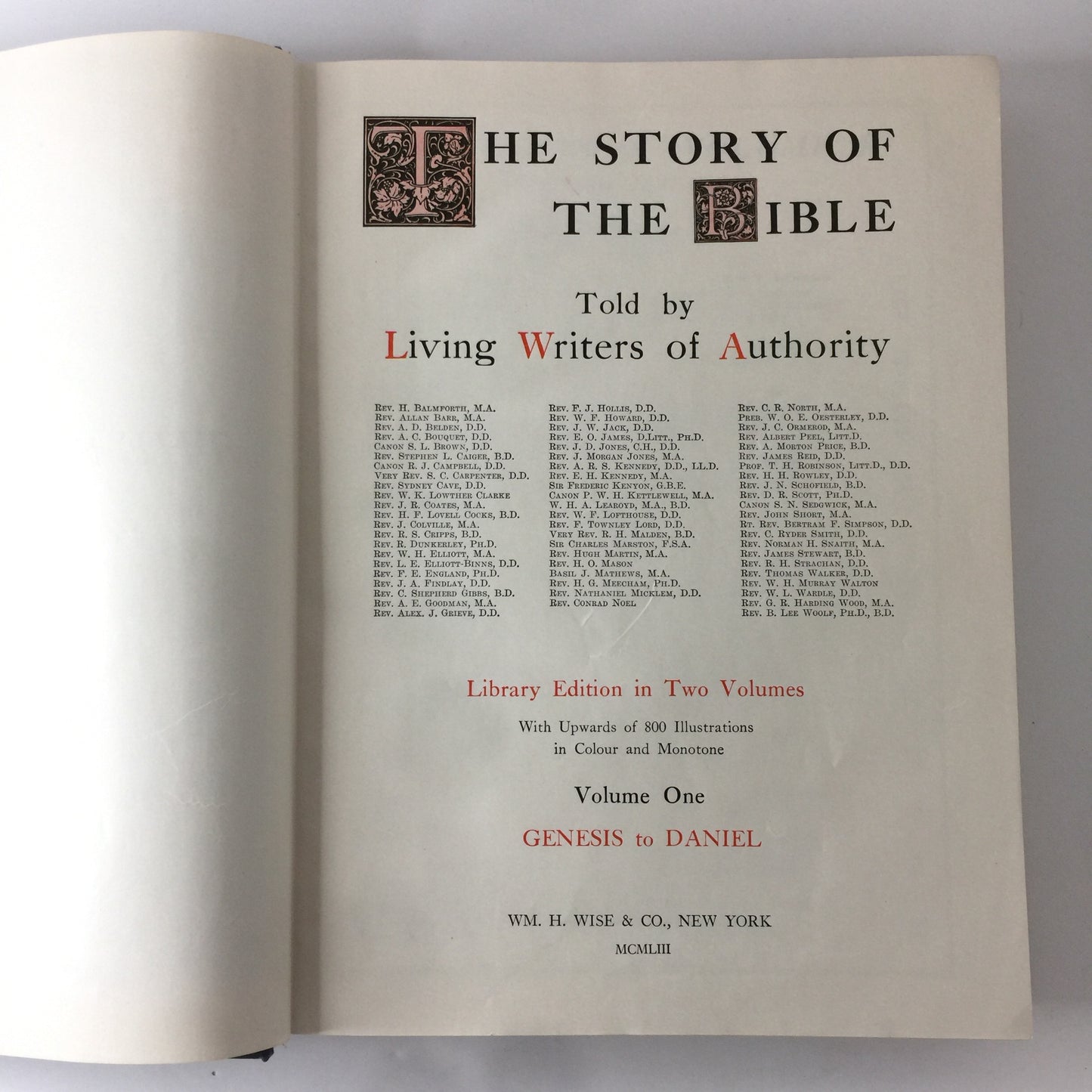 Story of The Bible - Various - 2 Vol. Set - 1953