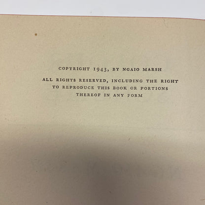 Colour Scheme - Ngaio Marsh - Book Club Edition - 1943