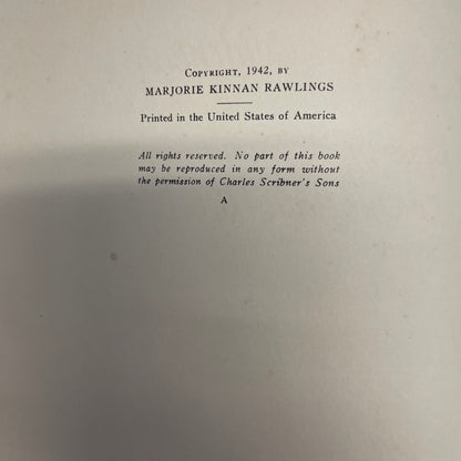 Cross Creek Cookery - Marjorie Kinnan Rawlings - First Edition - 1942