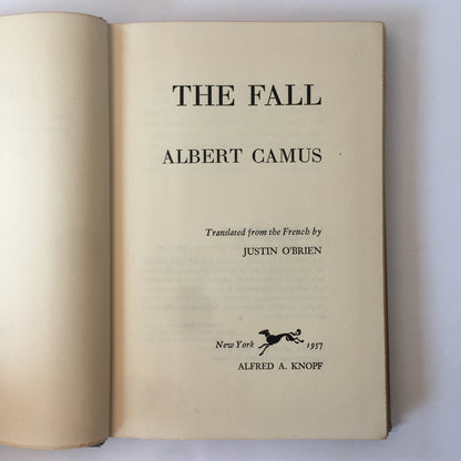 The Fall - Albert Camus - 3rd US Printing - 1957