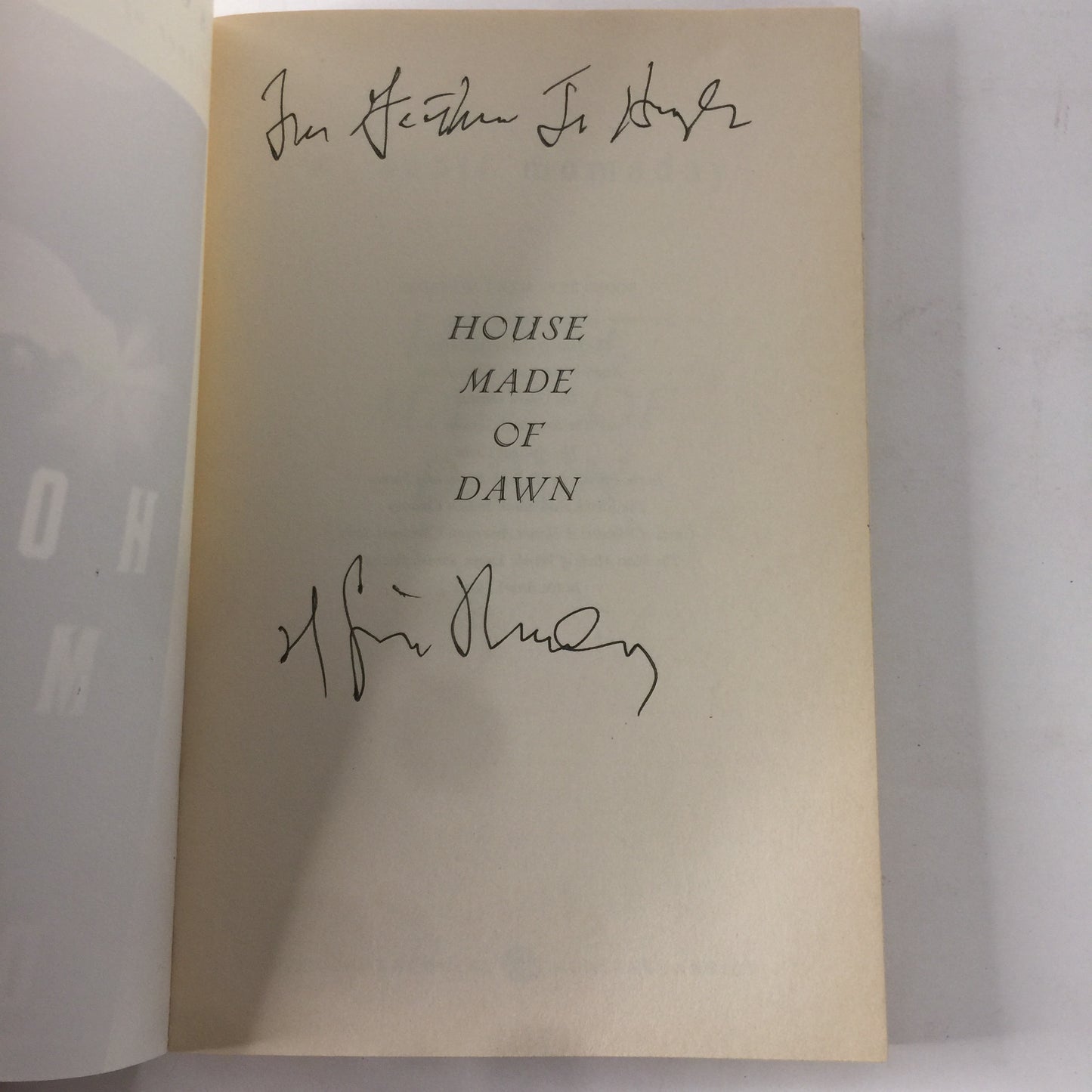 House Made of Dawn - M. Scott Momaday - Signed - 1999