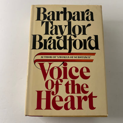 Voice of the Heart - Barbara Taylor Bradford - Signed - 1st Edition - 1983