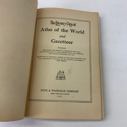 The Literary Digest: Atlas of the World and Gazetteer - Various - 1927