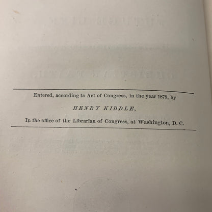 Spiritual Communications - Henry Kiddle - 1st Edition - 1879