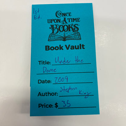 Under the Dome - Stephen King - 1st Edition - 2009