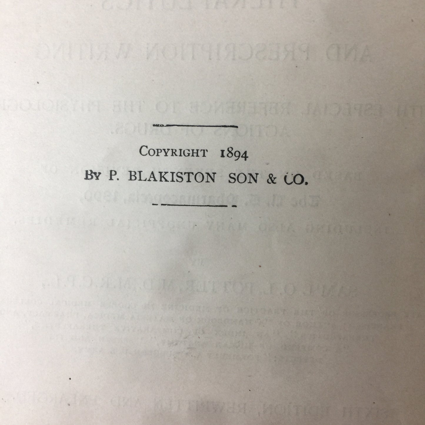 Quiz Compends: Materia Medica - Samuel Potter - 1897