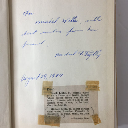 Reilly of The White House - Michael F. Reilly and William J. Slocum - Signed by Reilly