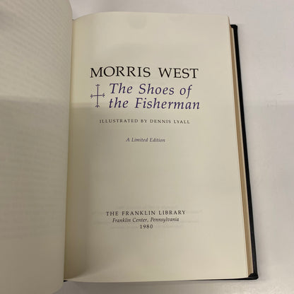 The Shoes of the Fisherman - Morris West - Franklin Library - Signed - 1980