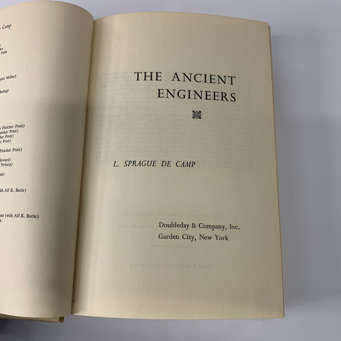 The Ancient Engineers - L. Sprague De Camp - 1963