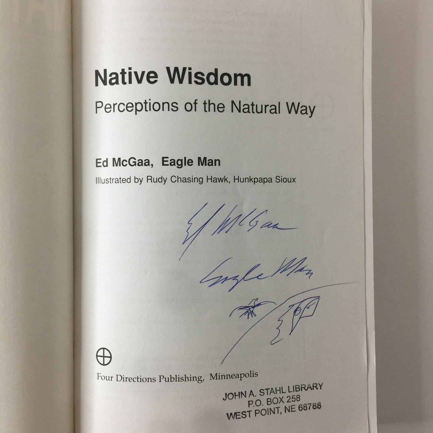 Native Wisdom - Ed McGaa, Eagle Man - Signed - 1st Edition - 1995