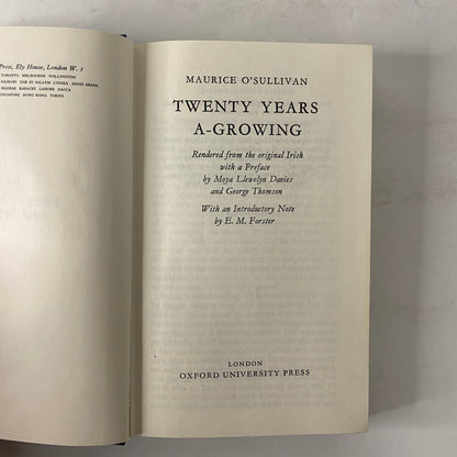 Twenty Years A-Growing - Maurice O'Sullivan - 1970
