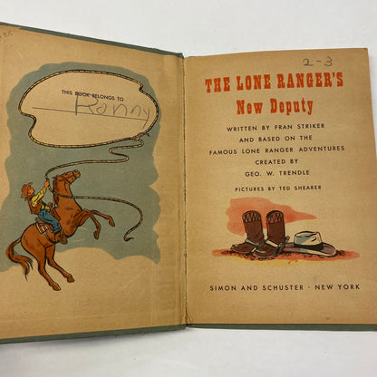 The Lone Ranger New Deputy - Fran Striker - 1951