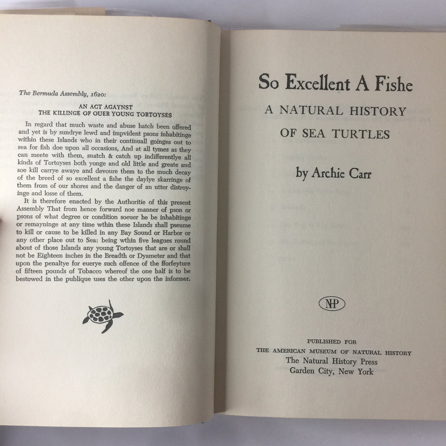So Excellent a Fishe - Archie Carr - 1967