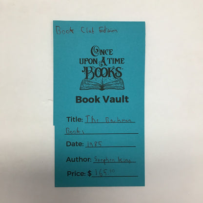 The Bachman Books - Stephen King - Book Club Edition - 1985