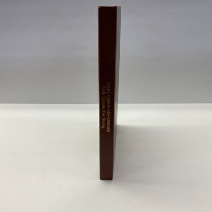 Carl Oman Remembers - Carl Oman and Ida Mae Culler - Signed - 1987