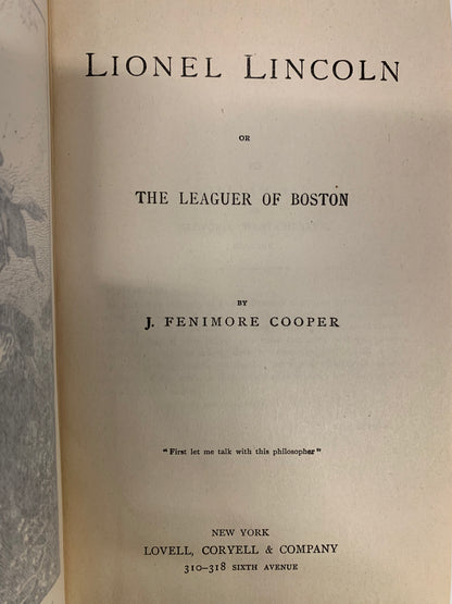 J. Fenimore Cooper’s Works - J. Fenimore Cooper - 4 Volumes - circa 1900s