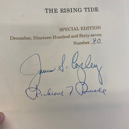 The History of San Diego and the Rising Tide - Richard F. Pourade - Special Edition - #80 out of 967 - Signed - 1967