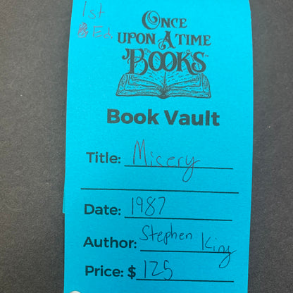 Misery - Stephen King - 1st Edition - 1987