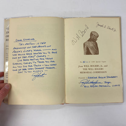 Ether and Me or “Just Relax” - Will Rogers - Inscribed and Signed - #51/1000 - 1973