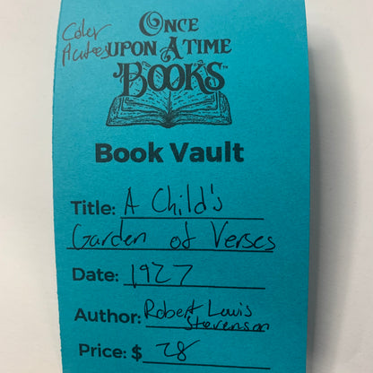 A Child’s Garden of Verses - Robert Louis Stevenson - Color Pictures - 1927